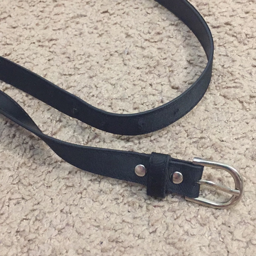 Black Belt Ribbon Look Silver 29” - 33”